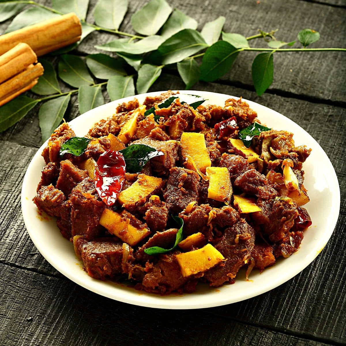 Beef coconu fry